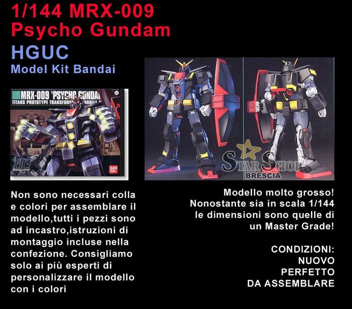 GUNDAM - 1/144 MRX-009 Psycho Model Kit HGUC # 049 Bandai | eBay