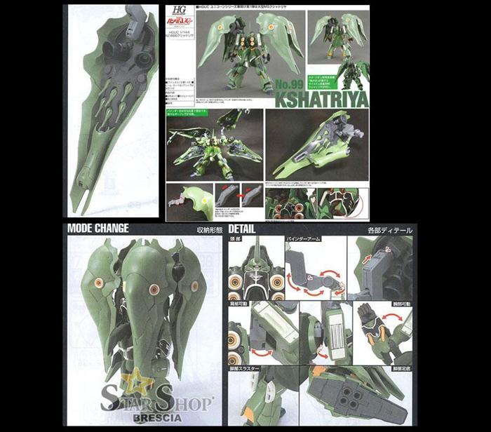 Maquette Gundam HGUC 1/144 NZ-666 Kshatriya – Bandai – Japon – Neuf