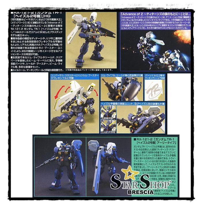 Amazon.com: Bandai MG 1/100 RX-121-2 Gundam TR-1 [Hazel Ⅱ