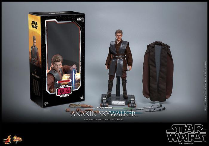Hot Toys TMS019B Star Wars The Clone Wars Anakin Skywalker 1/6 Figurine Special Edition with Bonus 31cm - Collection