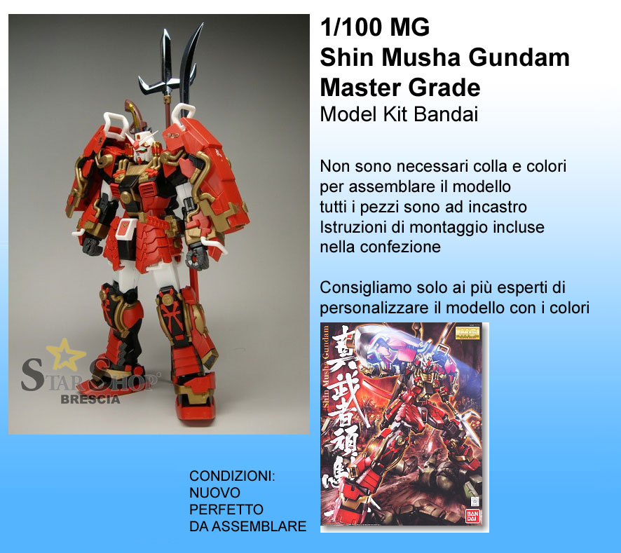 Gundam 1 100 Shin Musha Master Grade Model Kit Mg Gundam Musou Bandai
