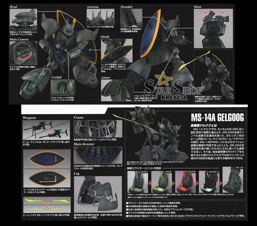 Gundam 1 100 Ms 14a Gelgoog Production Ver 2 0 Master Grade Model Kit Mg Gundam 0079 Bandai