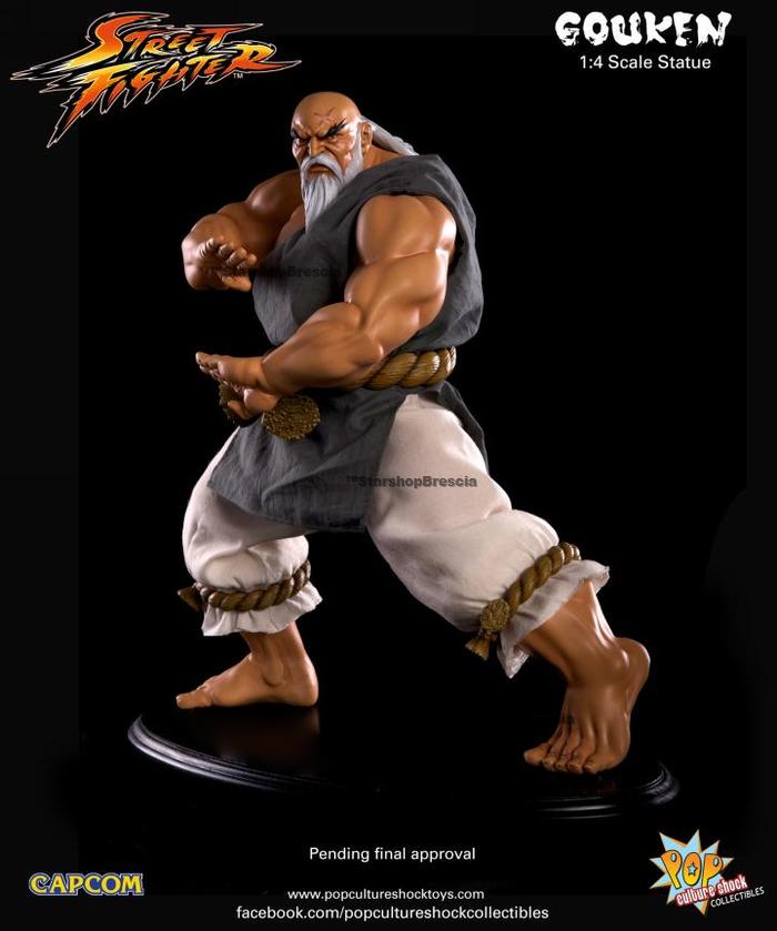 STREET FIGHTER - Gouken Mixed Media 1/4 Statue Street Fighter Pop ...