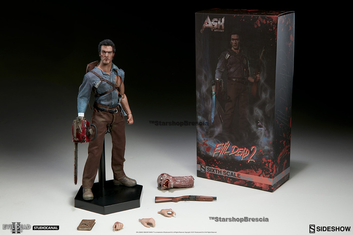 Evil Dead 2 Ash Williams 1 6 Action Figure 12 Film Sideshow