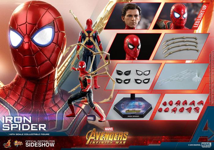avengers infinity war iron spider action figure