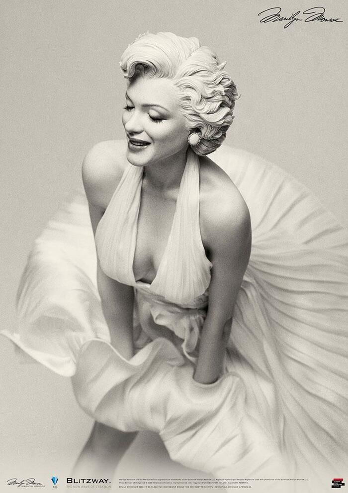 MARYLIN MONROE - Marilyn Monroe 1/4 Superb Scale Hybrid Statue Varie  Blitzway