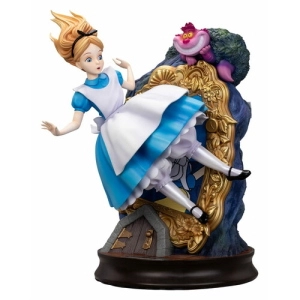 DISNEY - Alice in Wonderland - Alice & The Cheshire Cat Master Craft Statue