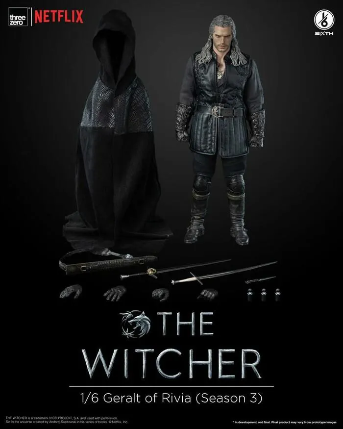 THE WITCHER - Netflix Season 3 - Geralt of Rivia 1/6 Action Figure 12"