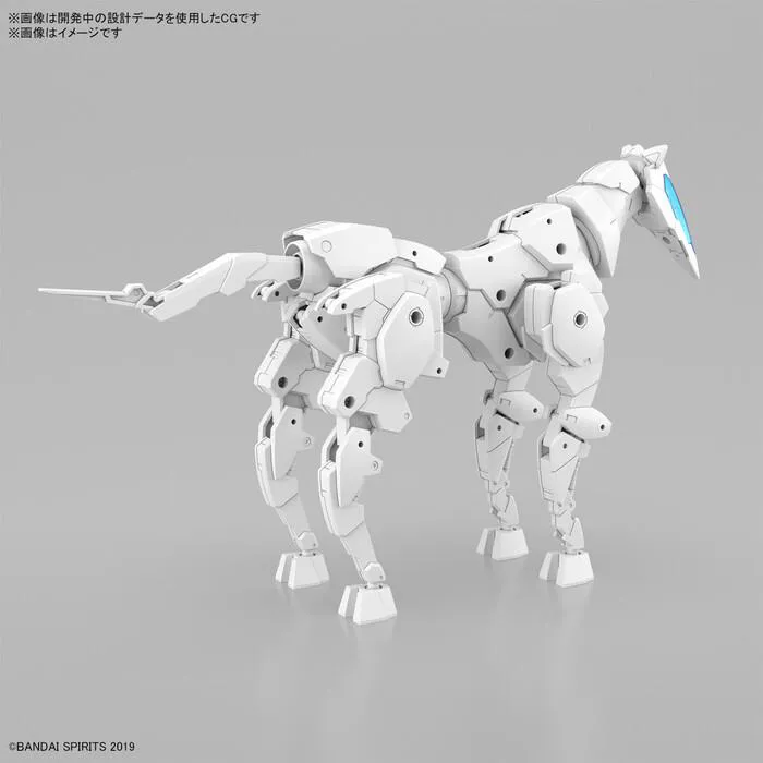 GUNDAM 30MM / 30 MINUTES MISSIONS - 1/144 Exa Vehicle Horse Mecha Ver. White Model Kit # EV17