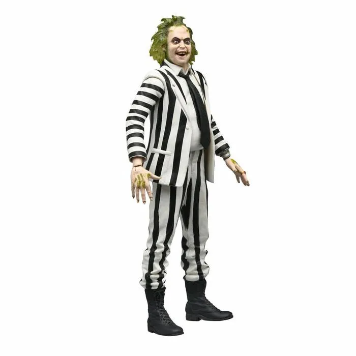 BEETLEJUICE - Beetlejuice Black and White Striped Suit Action Figure