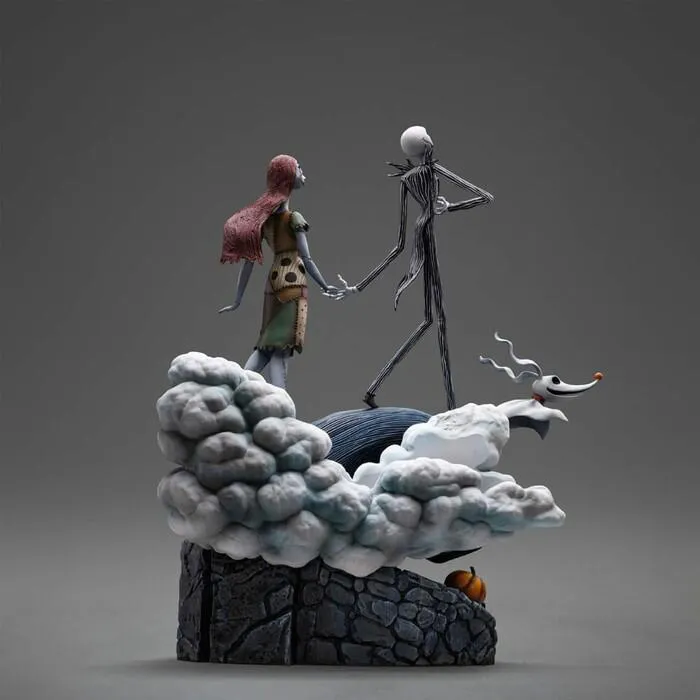 NIGHTMARE BEFORE CHRISTMAS - Jack and Sally 1/10 Deluxe Art Scale Statue