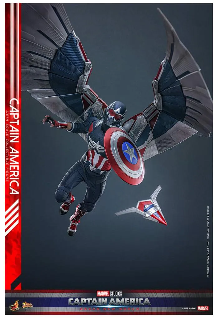 MARVEL - Captain America Brave New World - Captain America 1/6 Action Figure 12" MMS779
