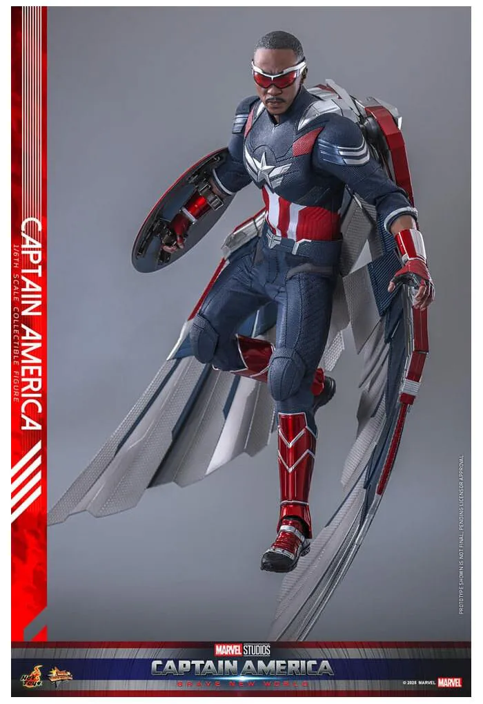 MARVEL - Captain America Brave New World - Captain America 1/6 Action Figure 12" MMS779