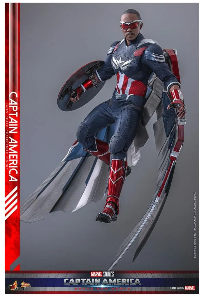 MARVEL - Captain America Brave New World - Captain America 1/6 Action Figure 12" MMS779