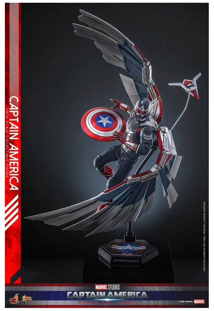 MARVEL - Captain America Brave New World - Captain America 1/6 Action Figure 12" MMS779